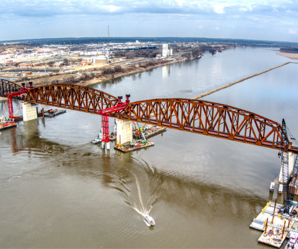 Merchants Bridge Reconstruction Project Receives AREMA’s 2023 Dr. William W. Hay Award for Excellence