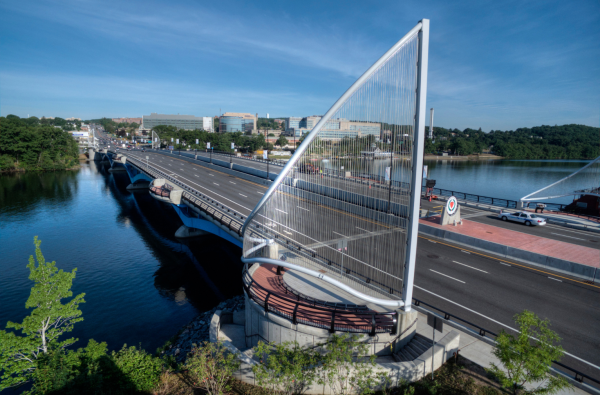 Kenneth Burns Memorial Bridge Over Lake Quinsigamond