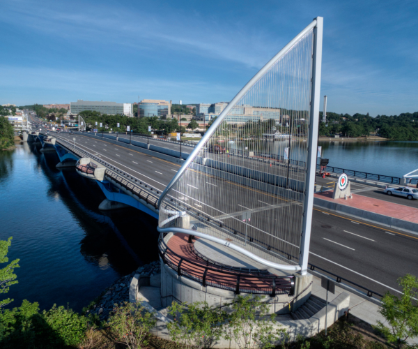 Kenneth Burns Memorial Bridge Over Lake Quinsigamond