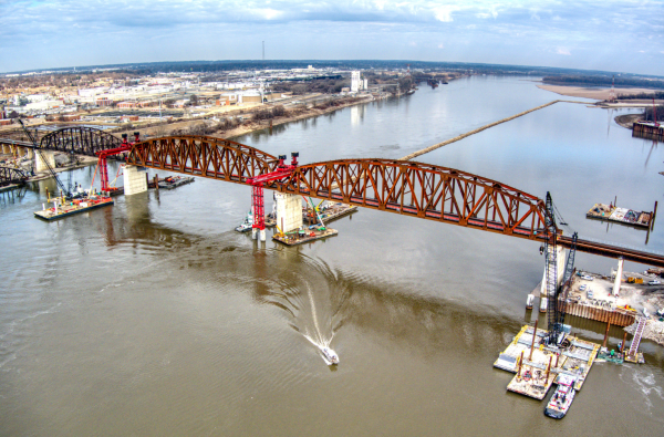 Merchants Bridge Main Span Truss Replacement and East Approach Retrofit