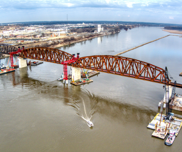 Merchants Bridge Main Span Truss Replacement and East Approach Retrofit