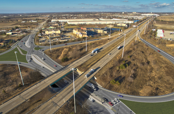 Houbolt Road Extension and Diverging Diamond Interchange (DDI)