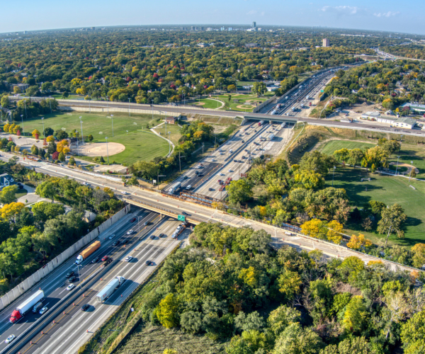 BNSF over Central Tri-State Tollway (I-294)